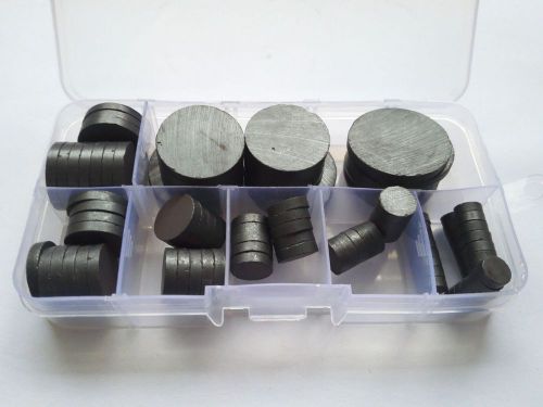 100PCS 3mm Thickness 8mm-30mm Diameter Ferrite Magnets Round Magnet Diskette