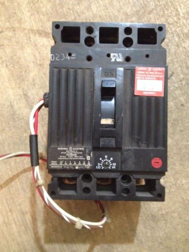 Ge general electric mag-break motor circuit protector 30a 3 pole 600vac tec36030 for sale