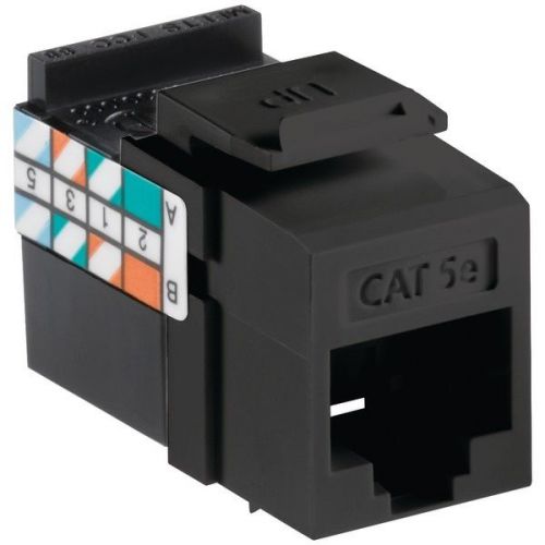 Leviton GigaMax CAT 5E Snap-In Jack 5G108-RE5 BLACK mult. available NEW IN BAG