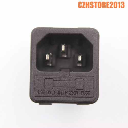 50PCS IEC320 C14 Male Power Cord Inlet Plug Socket Connector 250V,10A,CE,CCC