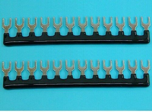 5pcs 400v 10a 12 postions pre insulated terminal barrier strip black for sale