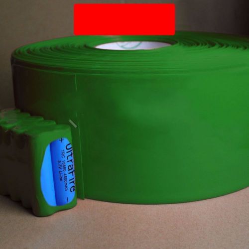 Battery PVC Heat Shrinkable Tube Wrap Heatshrink Green Width 103MM ?65MM x 1M