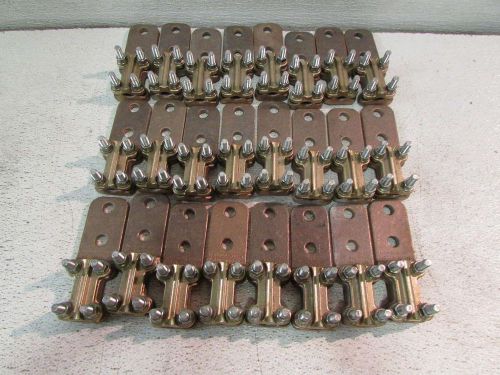 Lot of (24) hubbell swl-050-b2 bronze terminal swlo5o grounding clamp for sale