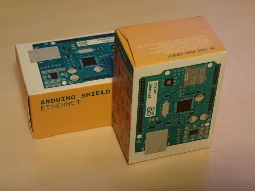 GENUINE **LOT of 2** Original Arduino Ethernet Shields w/o POE A000072