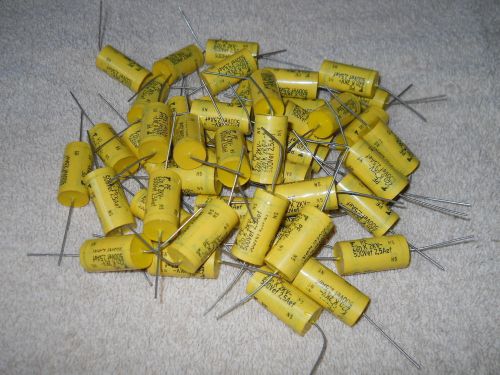 50) new polycarbonate film capacitors- 22nf, 2kv, 10% tolerance, axial leads for sale