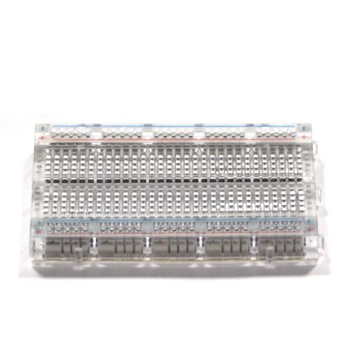 1x Mini Universal Breadboard 400 Contacts Tie-points Solderless Clear Available