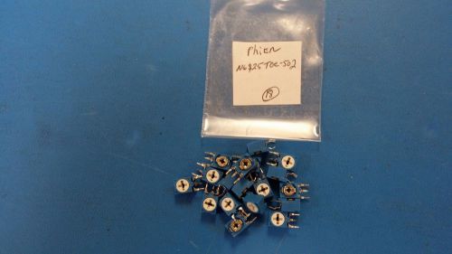 (6 PCS) N6-S25T0C-502, Piher, 6mm Carbon Potentiometer, 5 kOhm, Side Adjustable