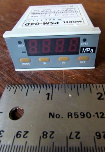 PURERON Pressure Transducer Digital Meter Relay Japan PSM-04D 24VDC 4-20Ma