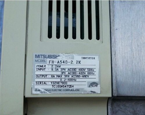 USED Mitsubishi Inverter FR-A540-2.2K 380V-2.2KW tested