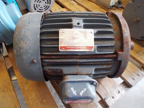 General electric 5 hp motor 1750 rpm, 230/460 volt, 3 ph (used) for sale