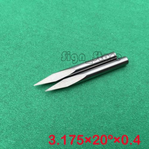 10pcs 3.175mm *20 degree*0.4mm three edge cnc router tools carving bits wood pcb for sale