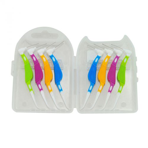 8 Pieces Dental Oral Care Interdental Floss Brush Tooth Pick 0.7mm TOP A