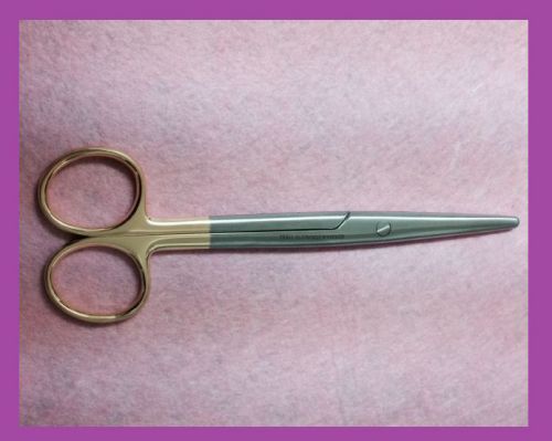 Tc dissecting scissor,5 1/2 &#034;(14cm) straight, carb-n-sert, english pattern german ss for sale