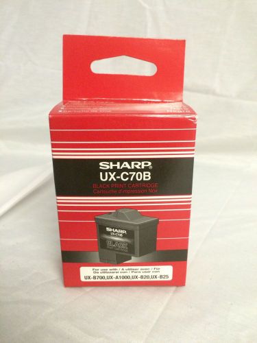 Sharp UXC70B Black Ink Cartridge New in Box