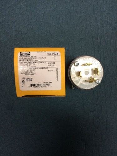 Hubbell Insulgrip Twist-Lock Plug HBL2731. New In Box