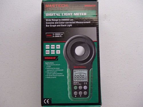 Mastech MS6612 Digital Lux Meter Light Meter Multi-functional 200,000Lux