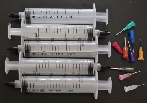 20cc syringe smt smd pcb solder paste adhesive glue liquid dispenser efd loctite for sale