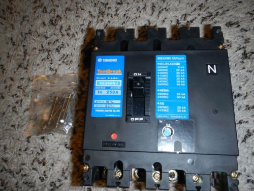 Terasaki XS250NJ 4 Pole 250 Amp Circuit Breaker 660 VAC W/ Shunt Trip NEW