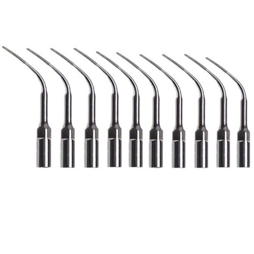 10pc diamond perio tips for ems dental ultrasonic scaler handpiece p3d silver for sale