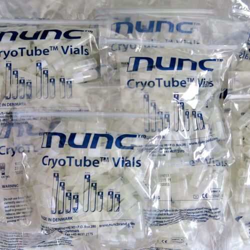 Nunc 366656 1.0ml cryotube vial sterile internal thread lot of 500 sealed for sale