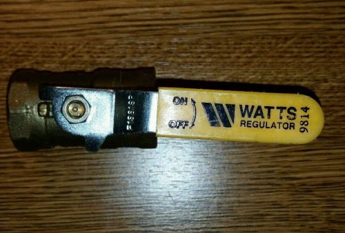 Watts 3/4&#034;comp brass ball valve regulator