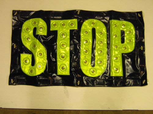 Safety sign, &#034;stop&#034; flashing led mat, large for sale