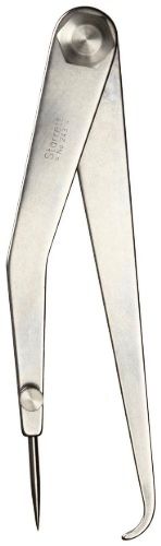 Starrett 243-6 Hermaphrodite Joint Caliper, Steel, Flat Leg, 0-6&#034; Range