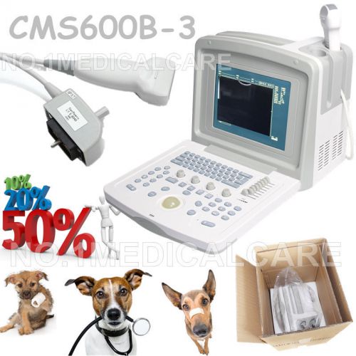 Contec cms600b-3vet with 7.5mhz linear probe,portable digital ultrosound scanner for sale