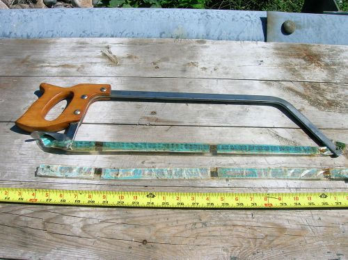 Vintage Butcher Meat Cutter Hand Saw new old stock w/ extra Lenox blade