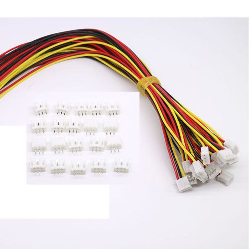 20sets mini micro jst 2.0 ph 3 pin connector plug male with 150mm cable &amp; female for sale