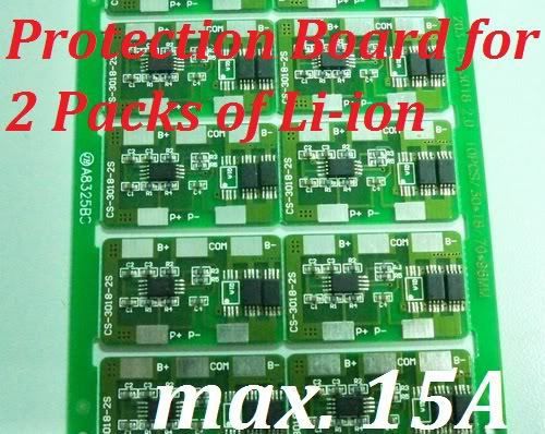 Protection PCB Module Charger for 2 Packs 7.2V 8.4V Li-ion Battery Cell O/P 10A