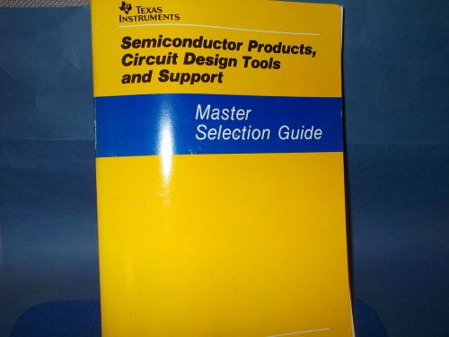 TI Databook SEMICONDUCTOR PRODUCTS, CIRCUIT DESIGN TOOLS 1988