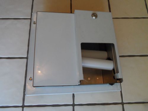 Bradley 5422 partition mounted stainless steel toilet tissue dispenser for sale