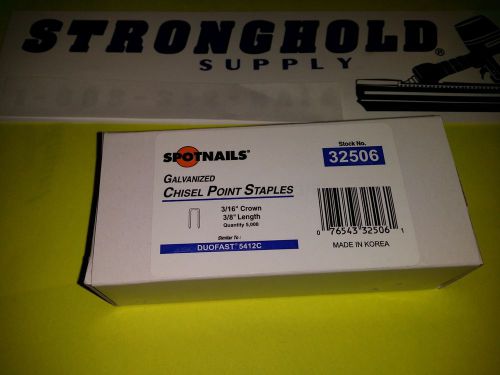 32506 3/8 Staples ALSO to fit Duofast 5412C FASCO ED-5412C-10 Staples 5,000 Pack