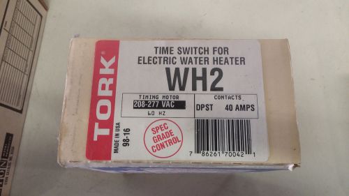 TORK WH2 NEW IN BOX TIME SWITCH FOR ELECTRIC WATER HEATER DPST 208-277V #A44