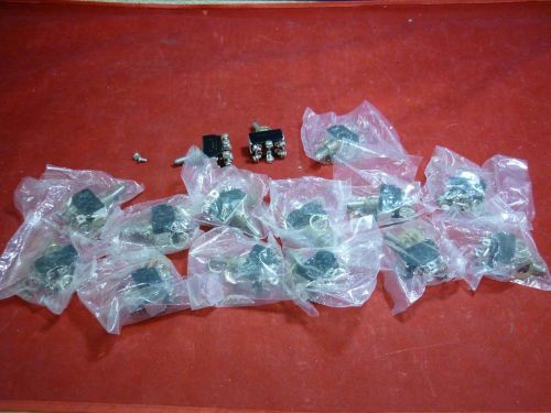 LOT of 15 Vintage Radio Military Aircraft Toggle Switch MS35059-23 8824K14