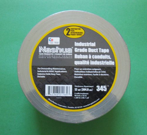 2 nashua industrial grade duct tape durable repair 48mm wide 55m per roll for sale