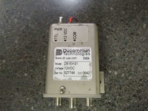 I believe this is a microwave transfer switch ducommun technologies 2b1eh31 for sale
