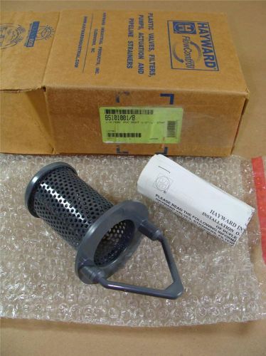New hayward bs101001/8 pvc basket strainer 1/8&#034; holes fits 1/2&#034; 3/4&#034; 1&#034; housings for sale