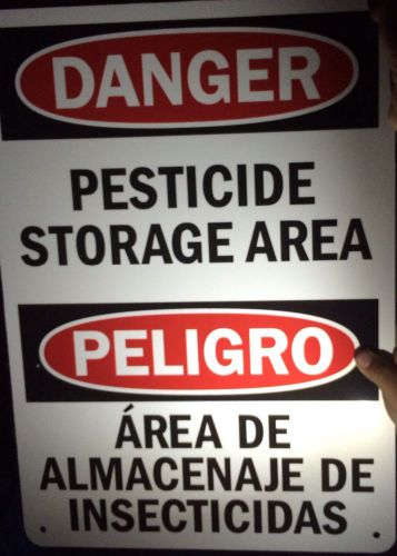 OSHA DANGER Pesticide Storage Area Bilingual Sign ODB-5225 Pesticide