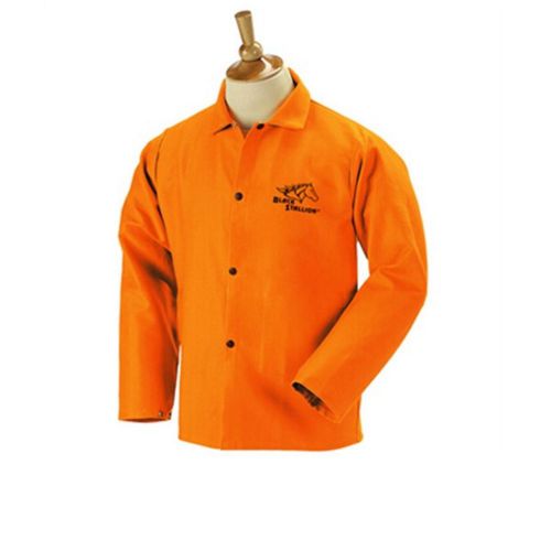 Revco Black Stallion FO9-30C 30&#034; 9oz. Orange FR Cotton Welding Jacket,  2X-Large