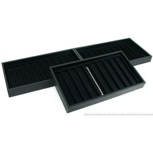 3 10 Slot Bracelet &amp; Watch Insert &amp; Black Trays