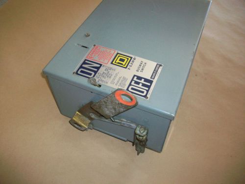 Square d bus plug disconnect switch pq3606g  60amp  3p  3w  fused for sale