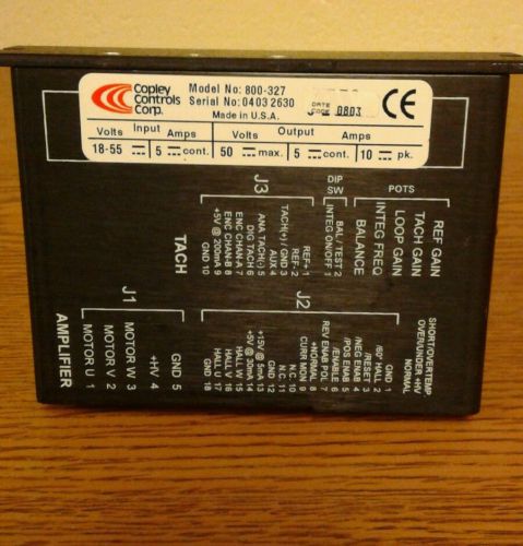 Copley Controls Servo Drive Amp 800 327 Brushless DC Motor Controller Driver