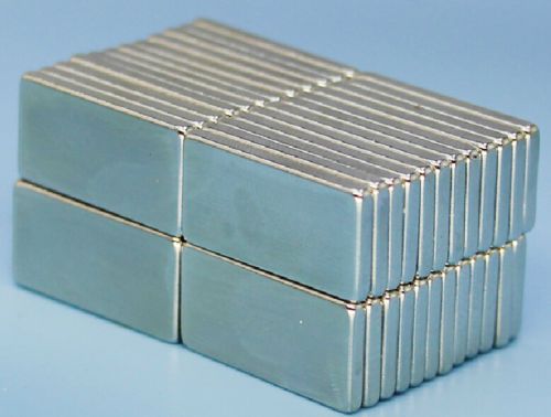 N35 20x10x2mm New 10 Pcs Super Strong Block Fridge Magnets Rare Earth Neodymium