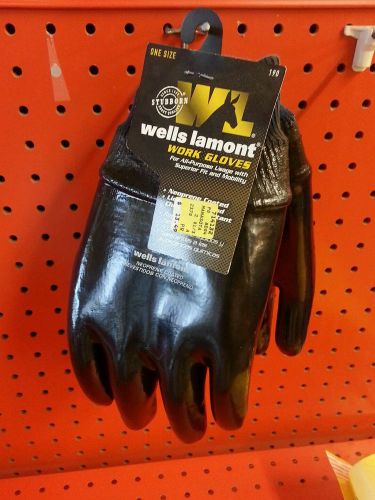 Lot Of 1 Pair Wells Lamont Neoprene Coated gloves One size  X0127