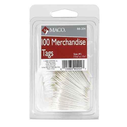 Chartpak Tag Marking #5 White 100 Count