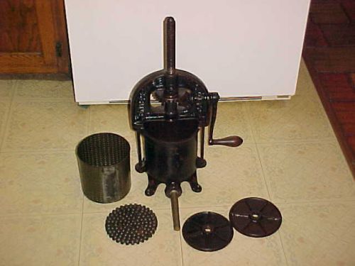 Enterprise 4 Qt Fruit Lard Wine Press Sausage Stuffer Complete Antique