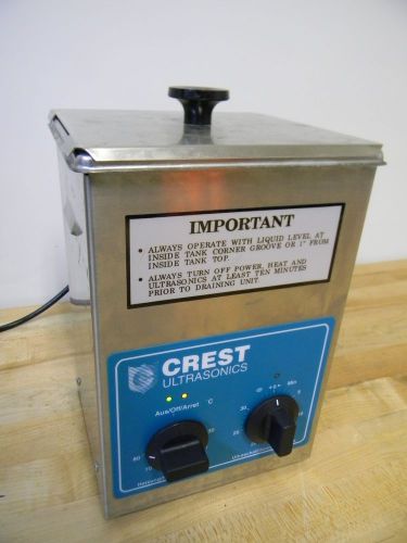 Crest ultrasonics cp200ht 1/2 gal bench top ultrasonic parts washer cleaner for sale