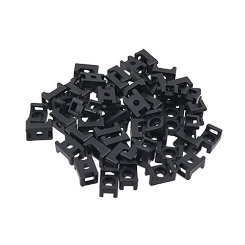 Reusable 100pcs plastic cable tie base saddle type mount wire holder ,4.5mm for sale